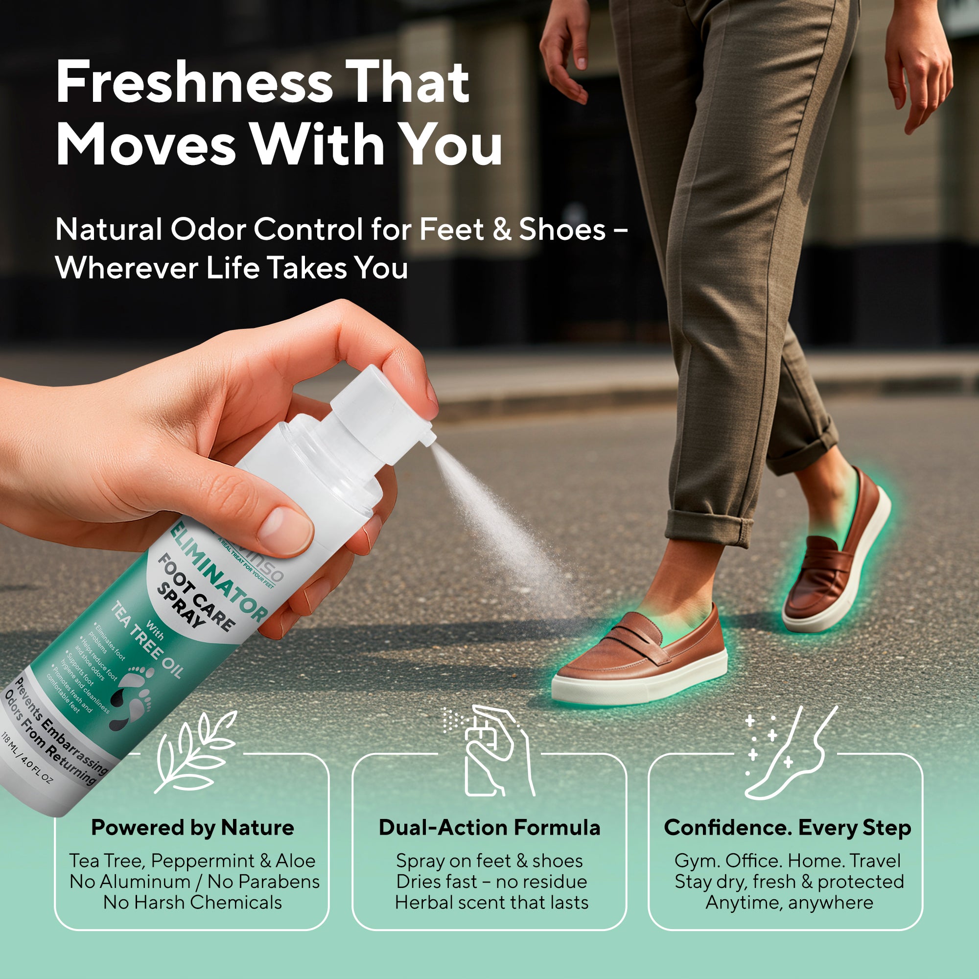Lavinso Athlete's Foot Spray with Tea Tree Oil