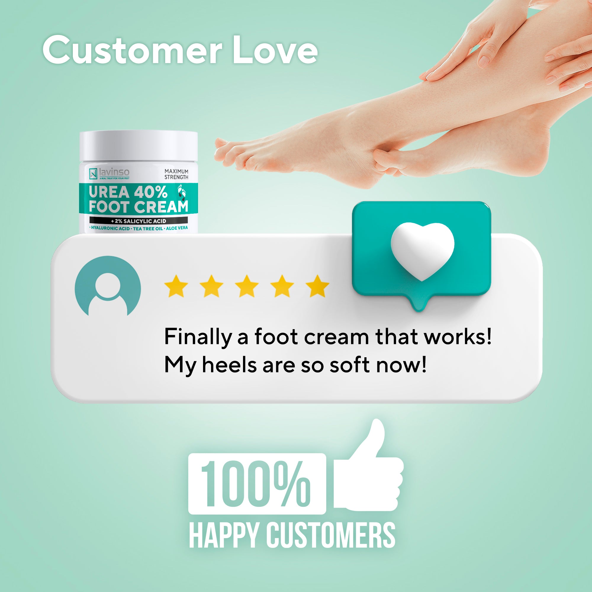 Lavinso Urea and Salicylic Acid Foot Cream