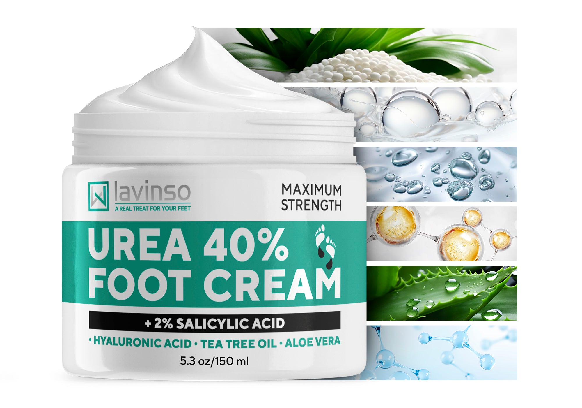 urea aloe vera Lavinso Urea and Salicylic Acid Foot Cream