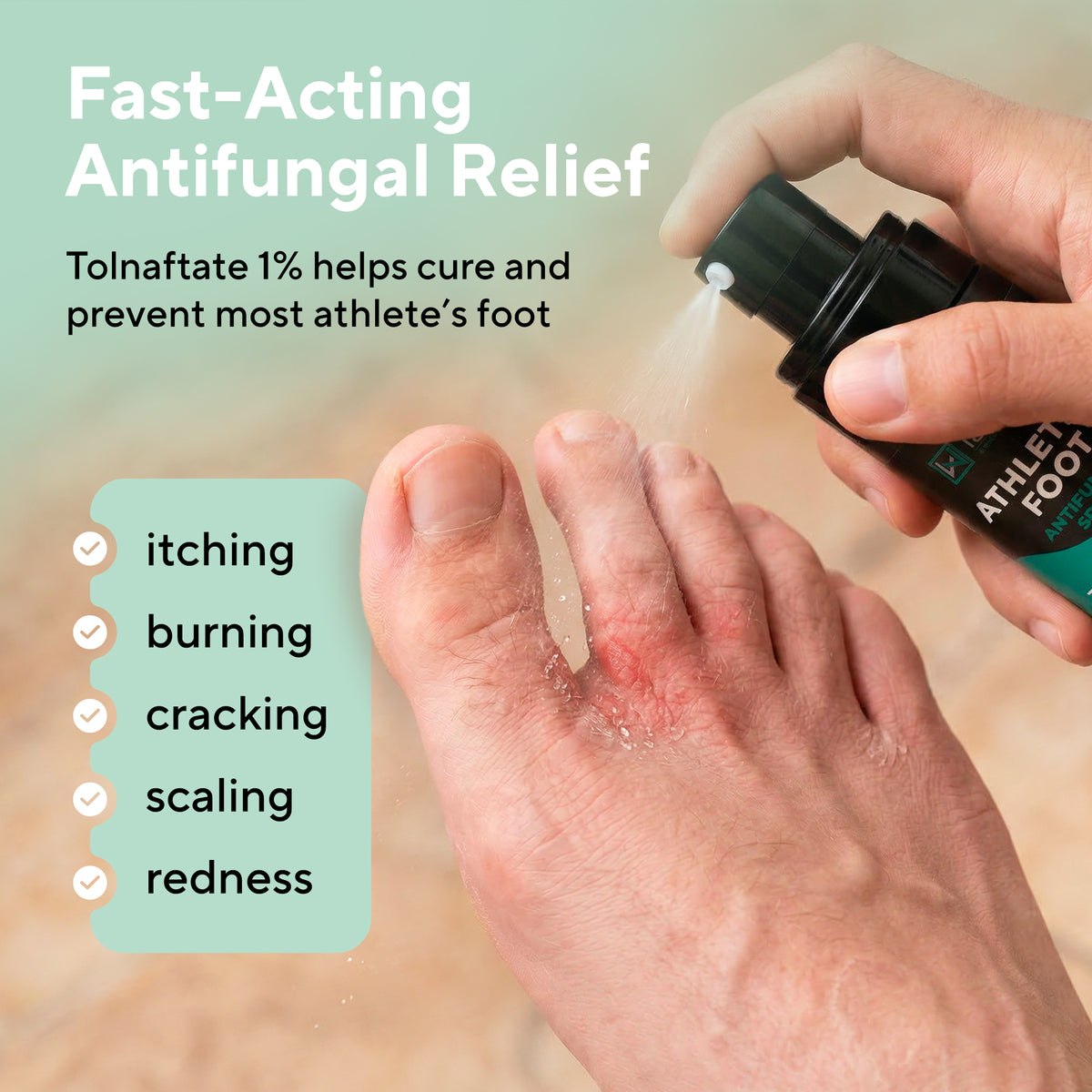 Lavinso Athlete's Foot Antifungal Spray with Tolnaftate 1%