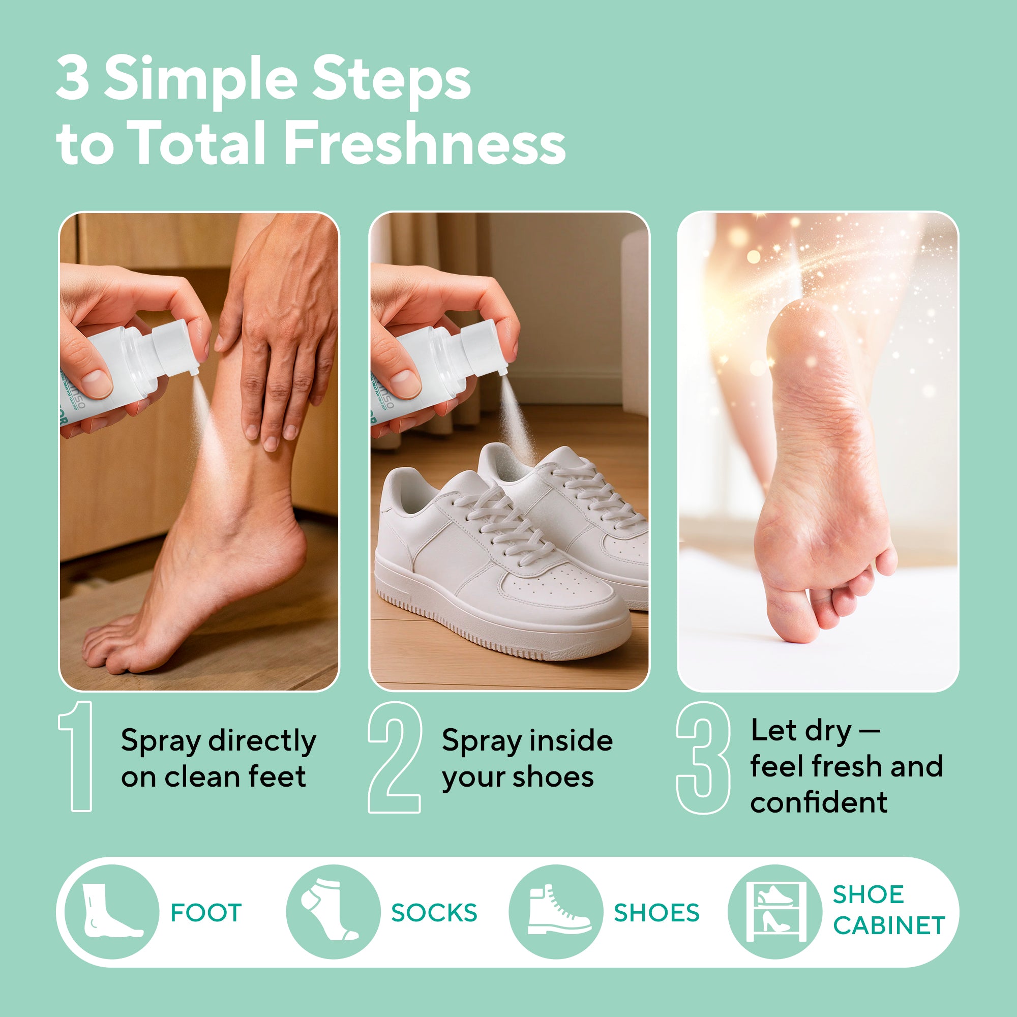 Lavinso Athlete's Foot Spray with Tea Tree Oil | Lavinso
