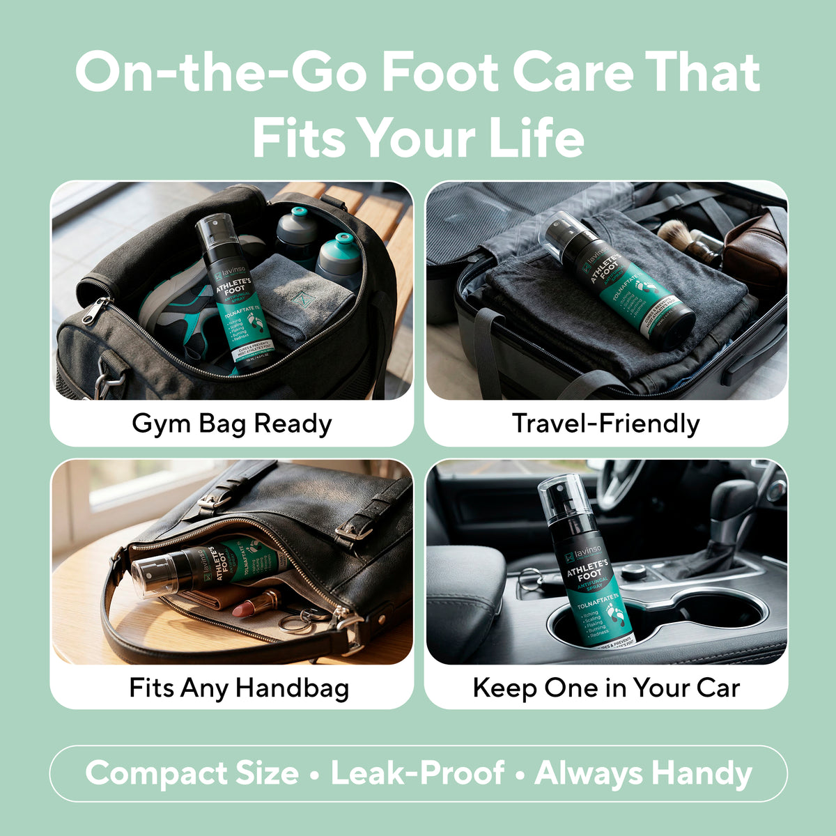Lavinso Athlete's Foot Antifungal Spray with Tolnaftate 1%