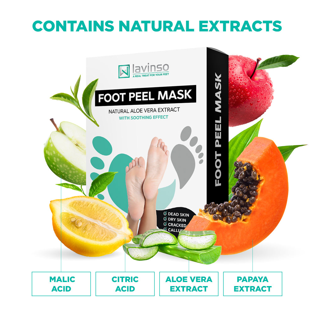 Foot Peel Mask — Removes Calluses and Dead Skin Cells Lavinso